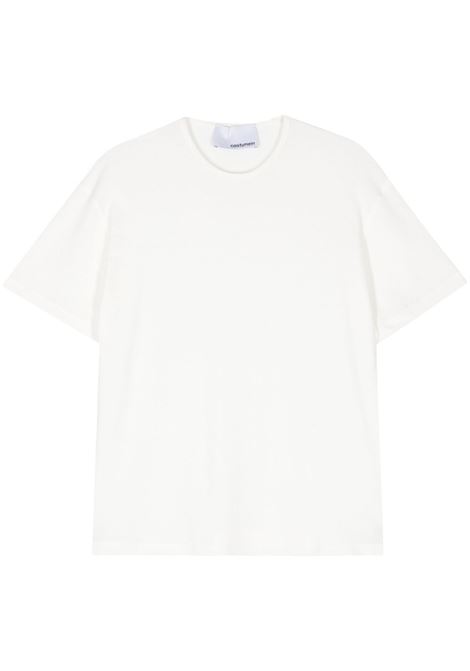 T-shirt a maniche corte in bianco Costumein - uomo