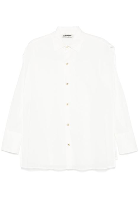 Camicia classica in bianco con bottoni oro Darkpark - donna