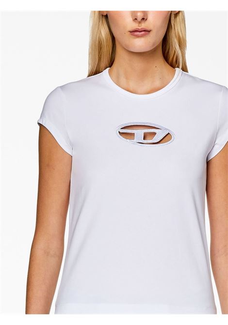 T-shirt T-Angie con dettaglio cut-out in bianco Diesel - donna DIESEL | A062680AFAA100