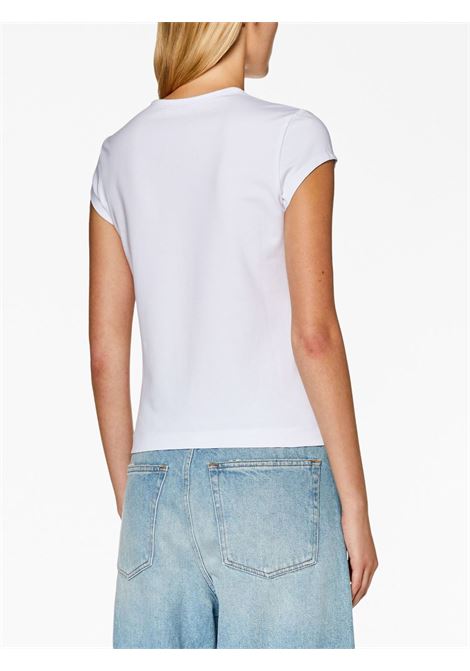 T-shirt T-Angie con dettaglio cut-out in bianco Diesel - donna DIESEL | A062680AFAA100