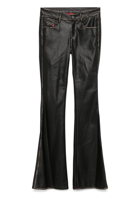 Black P-Stellar eco-leather trousers Diesel - women