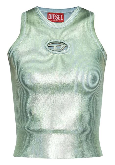 Mint green metallic M-Caddix top Diesel - women