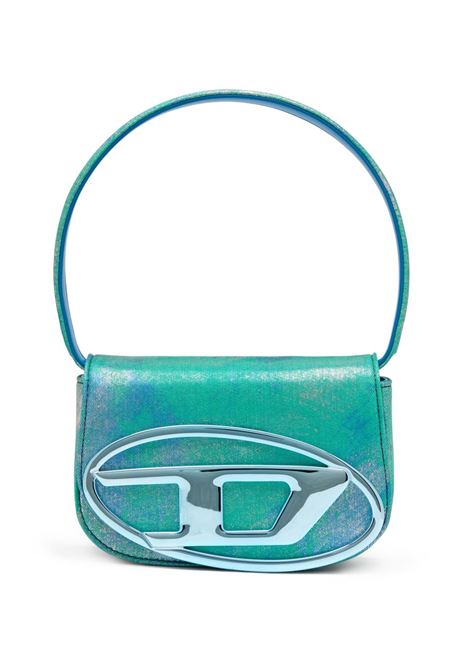 Borsa a spalla 1DR in verde acqua Diesel - donna