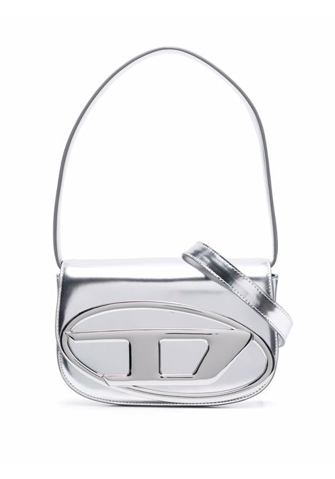 Borsa a spalla in pelle 1DR in argento Diesel - donna DIESEL | Borse a spalla | X08396PS202H0535