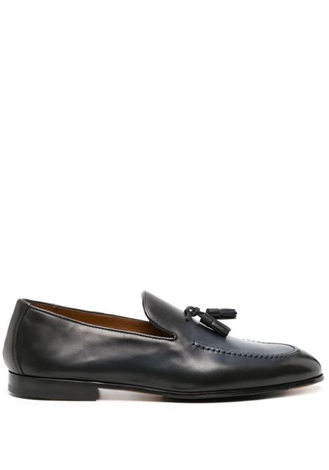 Black tassel-detailed leather loafers Doucal's - men DOUCAL'S | Loafers | DU1080PANNUF159NB28