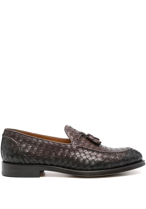 Brown  interwoven leather loafers Doucal's - men DOUCAL'S | Loafers | DU3159ORVNUY195TM00