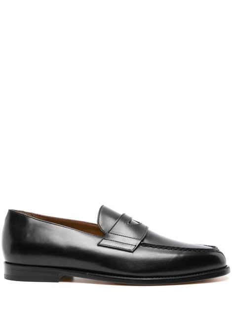 Black high-shine leather loafers Doucal's - men DOUCAL'S | Loafers | DU3260MARIUF159NN00