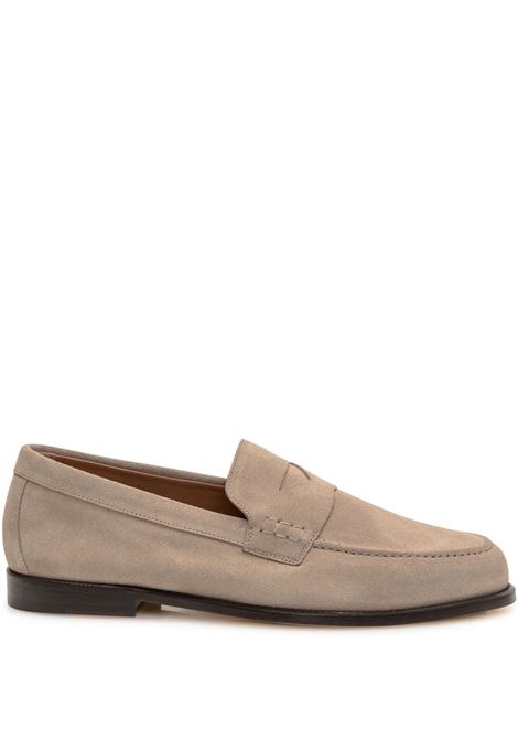 Beige penny-slot suede loafers Doucal's - men DOUCAL'S | Loafers | DU3397MARIUY009MC15