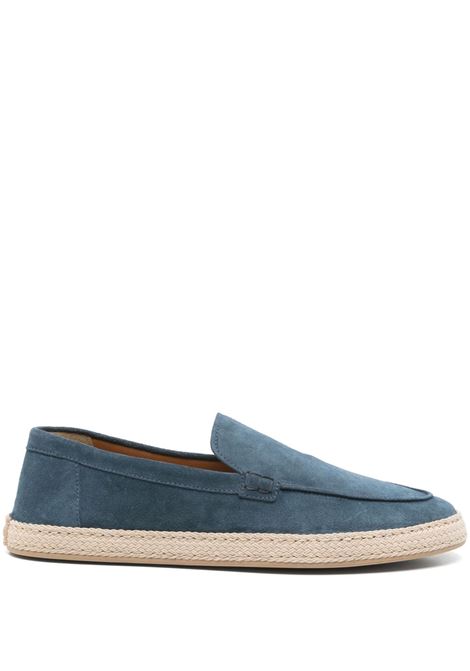 Espadrillas in pelle scamosciata in blu Doucal's - uomo DOUCAL'S | Espadrillas | DU3428MALNUY009AB15