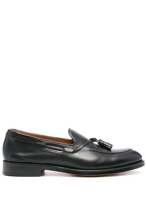 Black leather loafers Doucal's - men