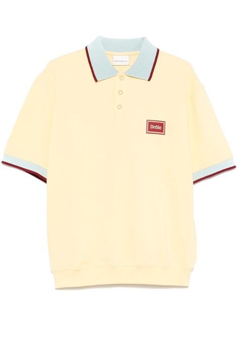 Yellow Le Polo Piqué polo shirt Drôle de monsieur - men DRÔLE DE MONSIEUR | Polo | GPL147CO162BAN