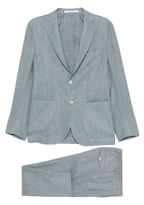 Cerulean blue mélange-effect suit Eleventy - men