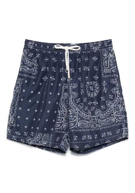 Blue paisley-print swim shorts Eleventy - men ELEVENTY | K75BEAK03NYL0K00611