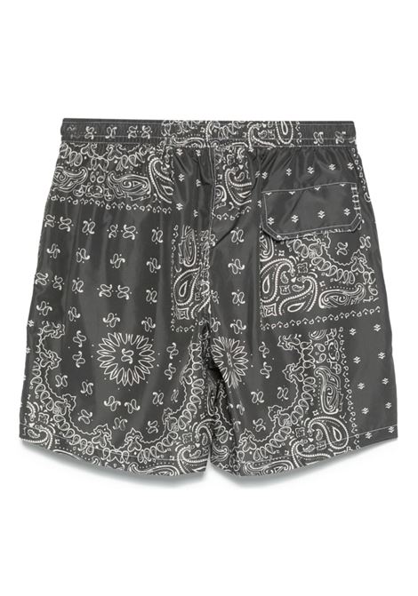 Black paisley-print swim shorts Eleventy - men ELEVENTY | K75BEAK03NYL0K00622