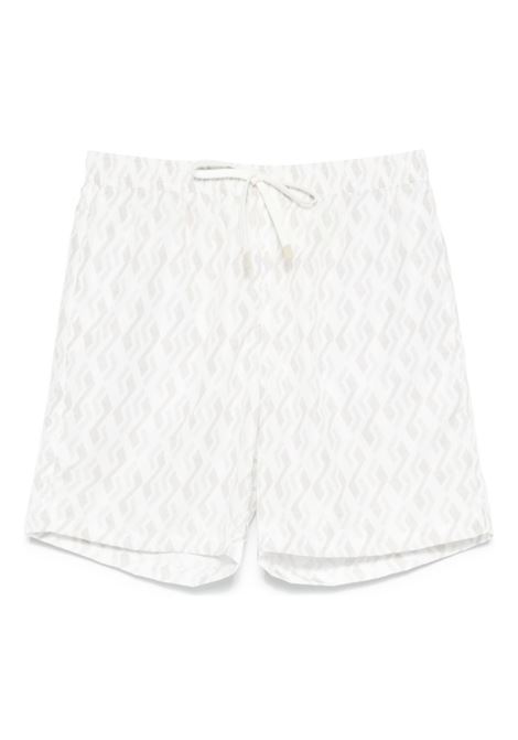 White graphic-print swim shorts Eleventy - men