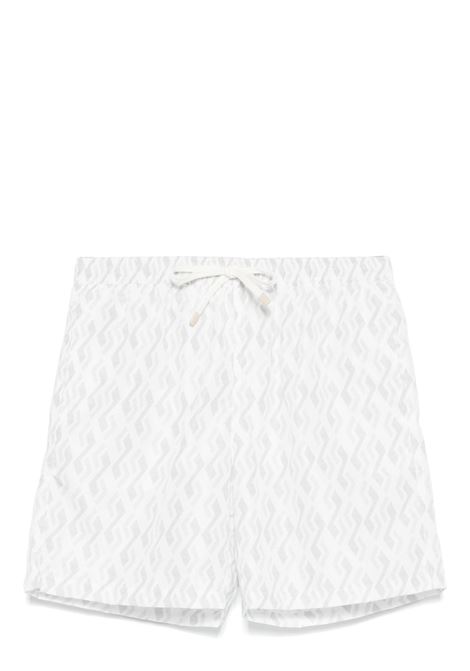 Light grey geometric-print swim shorts Eleventy - men ELEVENTY | K75BEAK03NYL0K00906