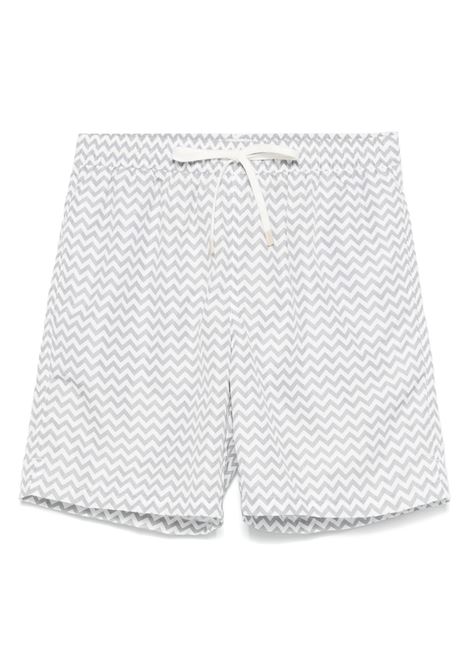 Grey chevron-print swim shorts Eleventy - men