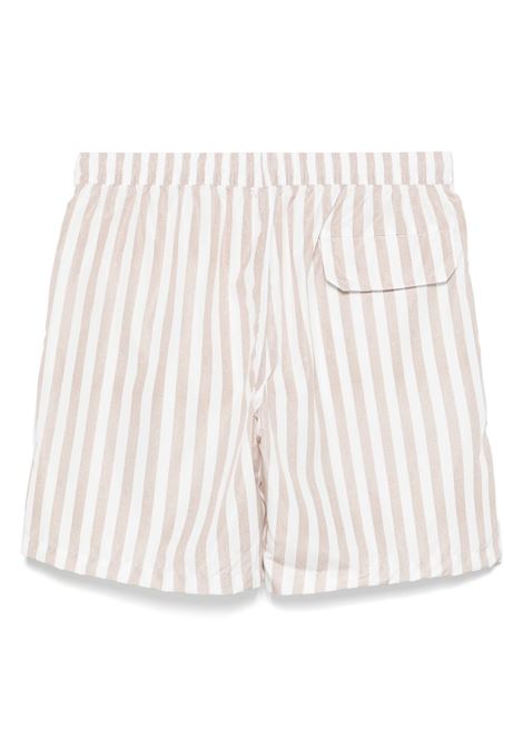 Beige striped swim shorts Eleventy - men ELEVENTY | K75BEAK03NYL0K01202