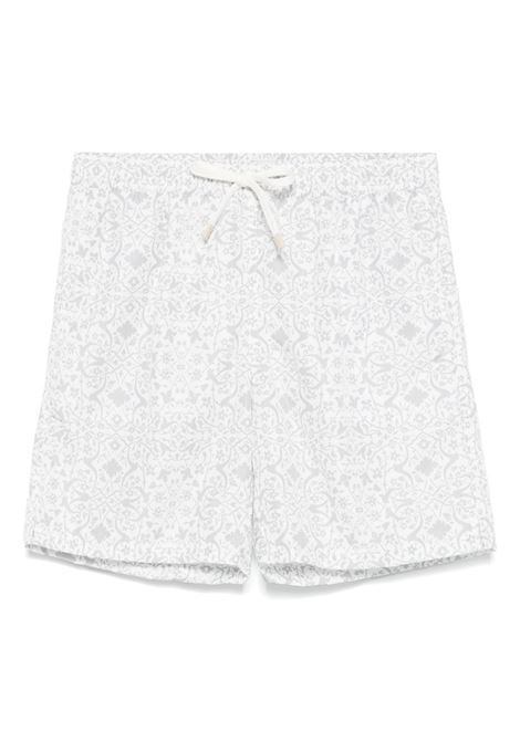 Grey printed swim shorts Eleventy - men