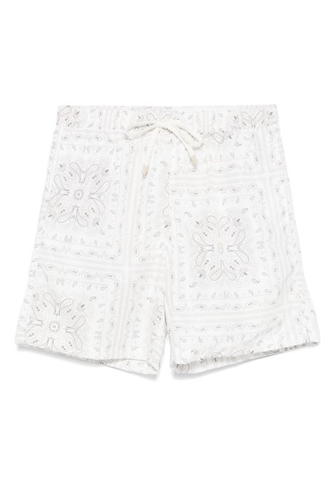 White bandana-print swim shorts Eleventy - men ELEVENTY | K75BEAK03NYL0K02000