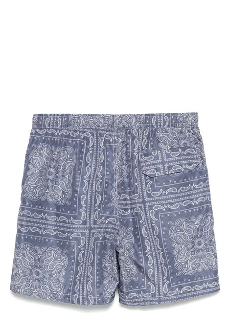 Imperial blue bandana-print swim shorts Eleventy - men ELEVENTY | K75BEAK03NYL0K02008