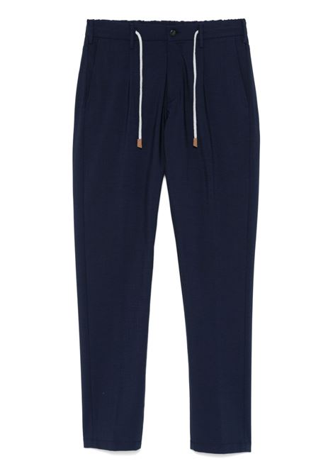 Blue tapered trousers Eleventy - men