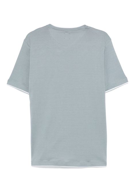 T-shirt girocollo in blu Eleventy - uomo ELEVENTY | K75TSHJ01TES0K2650801