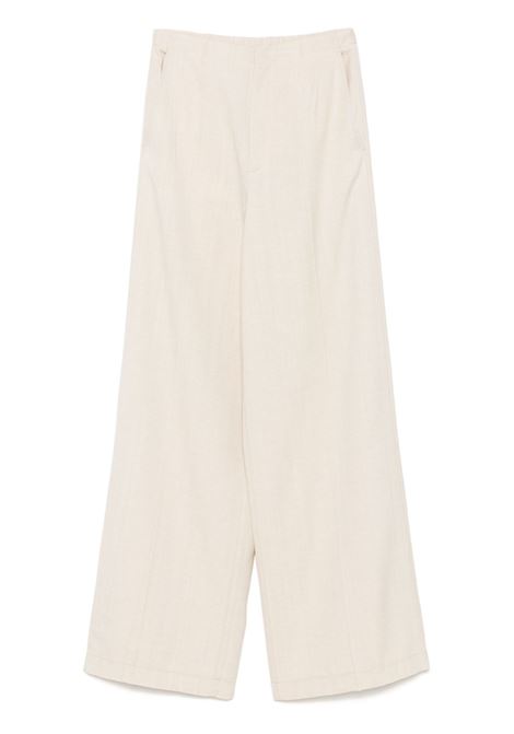 Beige wide-leg trousers Forte forte - women FORTE FORTE | Trousers | 135310014