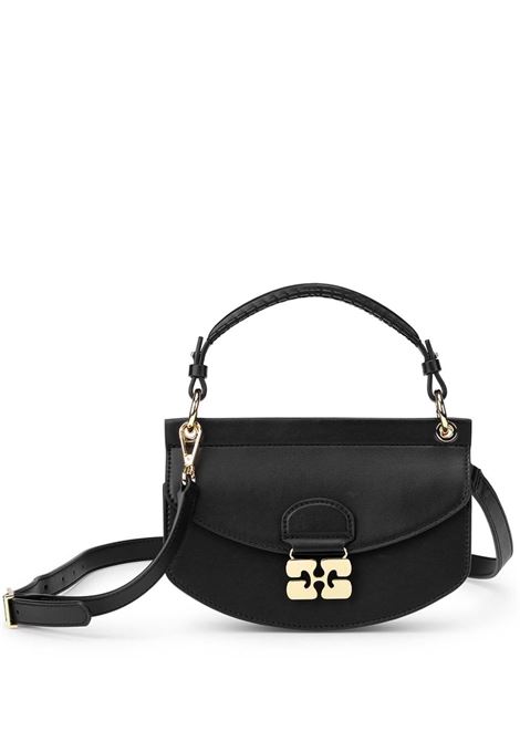 Borsa tote Apo-G mini in nero Ganni - donna GANNI | A6349099