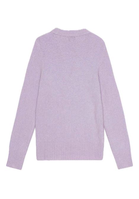 Maglione con effetto spazzolato in lilla Ganni - donna GANNI | K2392233