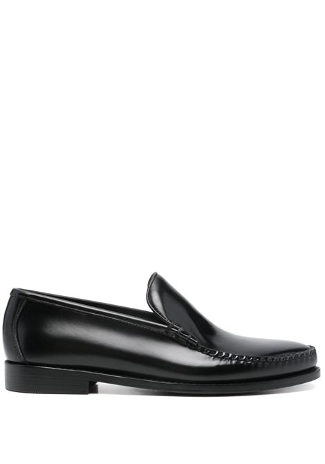 Black leather loafers Gh bass - men GH BASS | Loafers | BA10305000