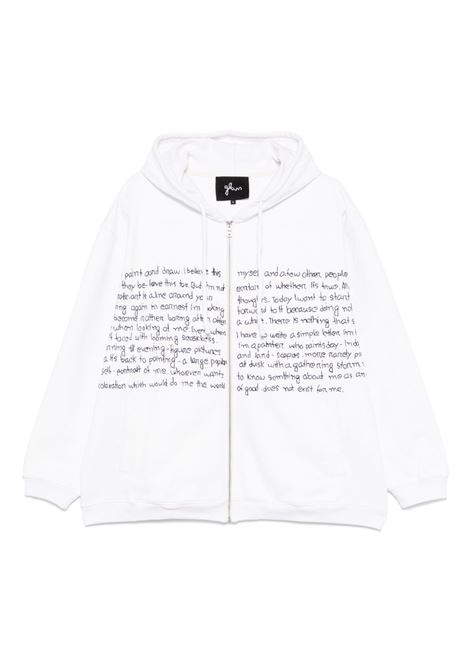 White embroidered sweatshirt Glass cypress - men GLASS CYPRESS | Sweatshirts | 6012512044WHT