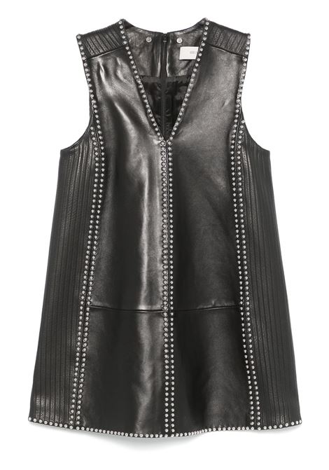 Black leather mini dress Golden Goose - women GOLDEN GOOSE | Dresses | GWP02138P00184690100