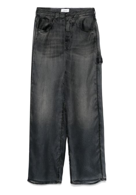 Pantaloni semi trasparenti in nero Haikure - uomo HAIKURE | Jeans | HEW03300OR001L0889