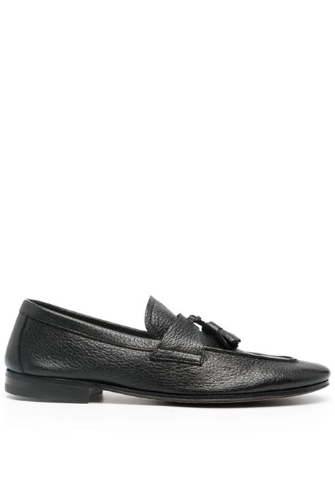 Black Tassel-detail leather loafers Henderson baracco - men HENDERSON BARACCO | Loafers | ISCHIAC0NR