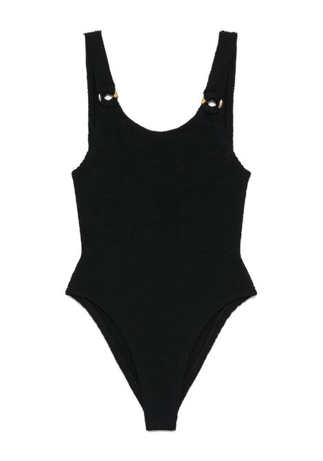 Black Domino swimsuit Hunza g - women HUNZA G | Swimwear | SDOMINOSHBLK