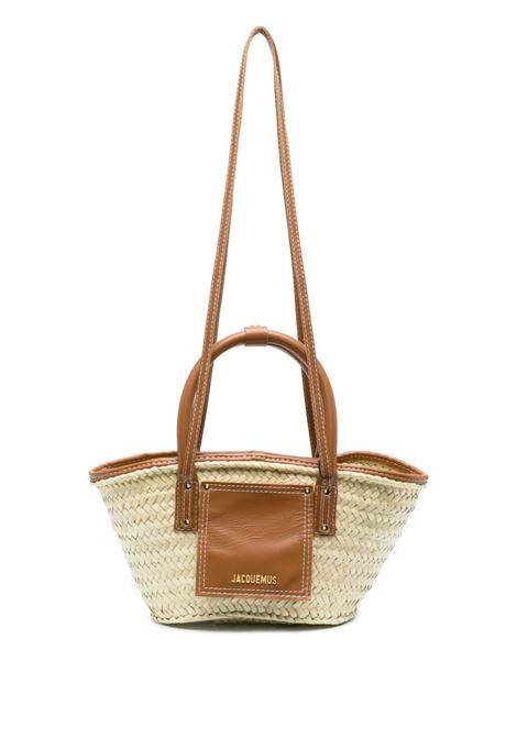 Beige and brown le petit panier soli tote bag - JACQUEMUS women