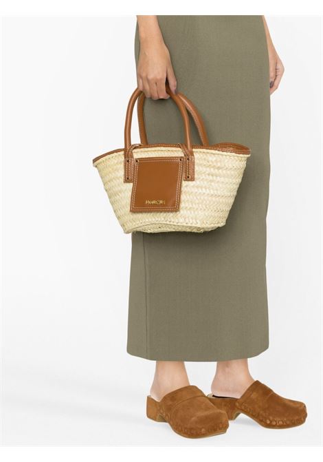 Borsa tote le petit panier soli in beige e marrone - JACQUEMUS donna JACQUEMUS | 223BA0443072811