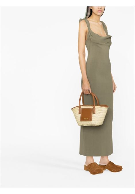 Borsa tote le petit panier soli in beige e marrone - JACQUEMUS donna JACQUEMUS | 223BA0443072811