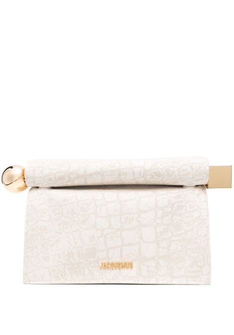 Beige la pochette rond carre clutch bag Jacquemus - women