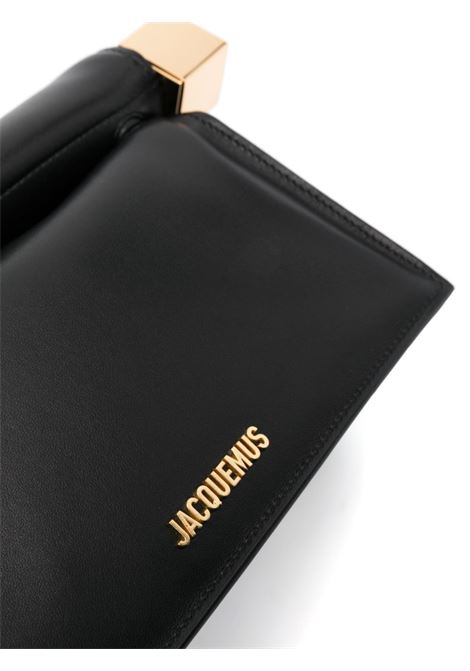 Borsa clutch la pochette rond carre in nero - JACQUEMUS donna JACQUEMUS | 233BA3563171990