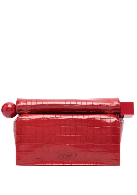 Red  la pochette rond carre clutch JACQUEMUS -  women