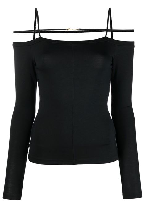 Top le tshirt sierra in nero - JACQUEMUS donna JACQUEMUS | 233JS1652313990