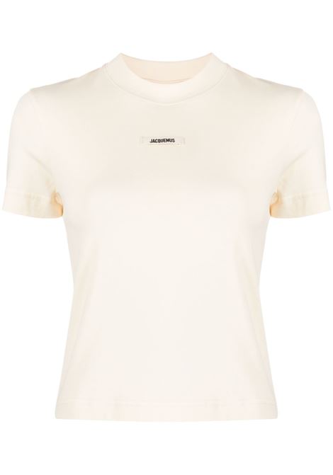 T-shirt le tshirt gros grain in beige - JACQUEMUS donna JACQUEMUS | 241JS1332031130