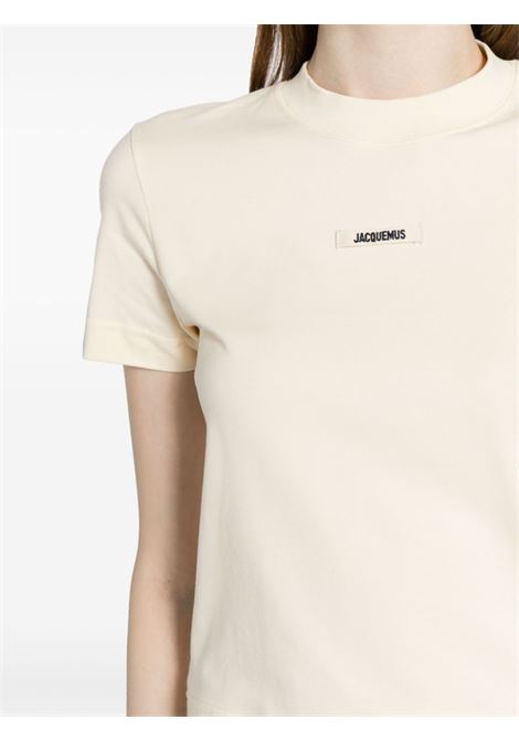 T-shirt le tshirt gros grain in beige - JACQUEMUS donna JACQUEMUS | 241JS1332031130