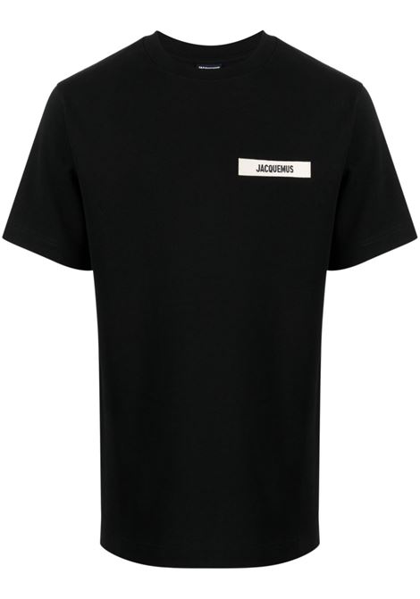 T-shirt le tshirt camargue in nero - JACQUEMUS uomo JACQUEMUS | 245JS2082125990