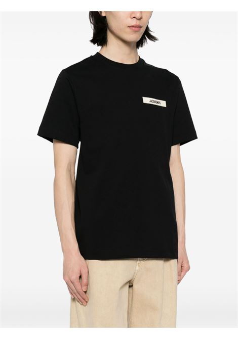 T-shirt le tshirt camargue in nero - JACQUEMUS uomo JACQUEMUS | 245JS2082125990