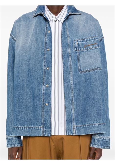 Camicia in denim la chemise de nimes in blu Jacquemus - uomo JACQUEMUS | 246DE033152133C