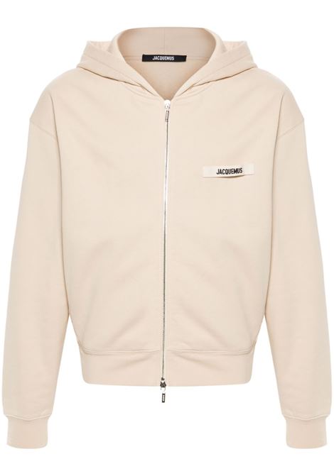 Beige Le Hoodie Gros Grain Sweatshirt Jacquemus - unisex