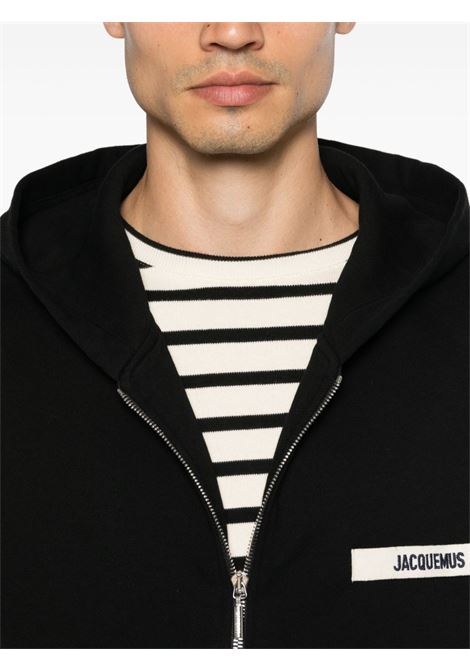 Felpa Le Hoodie Gros Grain con cappuccio in nero di Jacquemus - unisex JACQUEMUS | 246JS2572036990